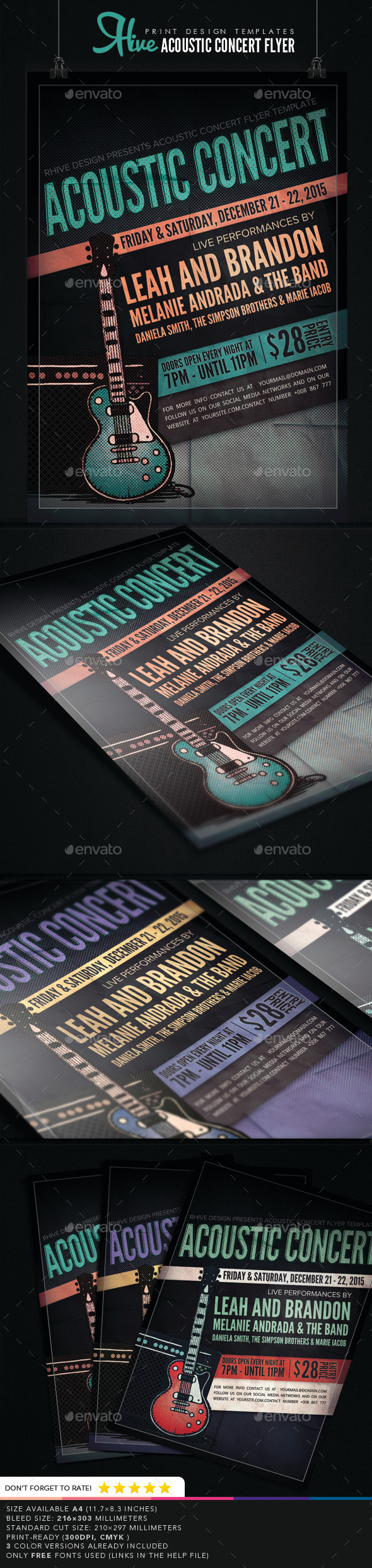 Acoustic Concert Flyer - Concerts Events