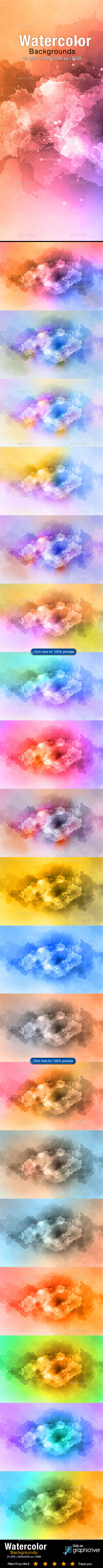 Watercolor Background - Abstract Backgrounds