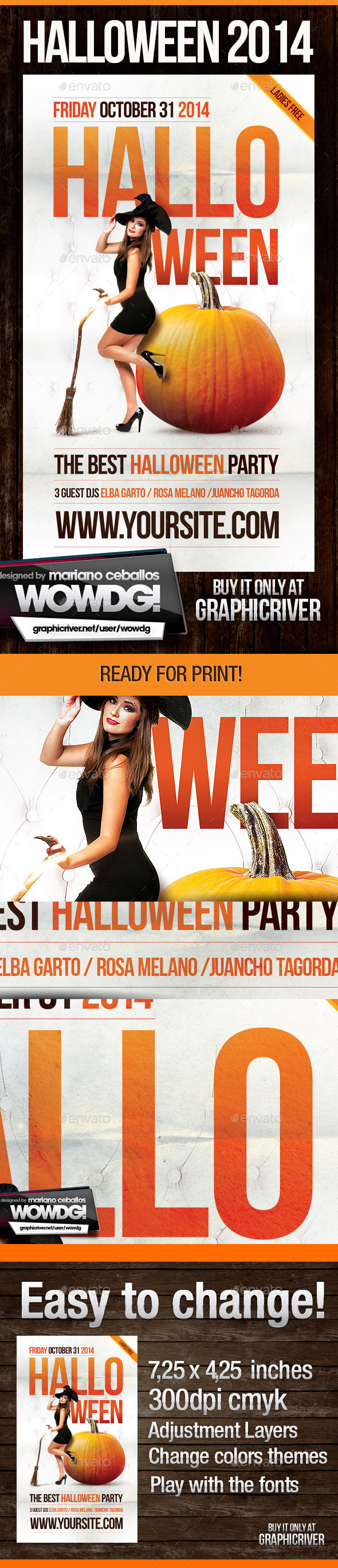 Halloween Party - Flyers Print Templates