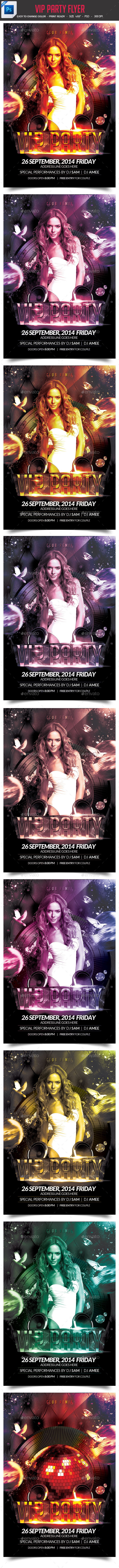 VIP Party Flyer - Clubs & Parties Events