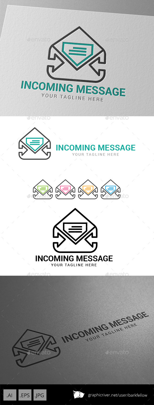 Incoming Message Logo - Objects Logo Templates