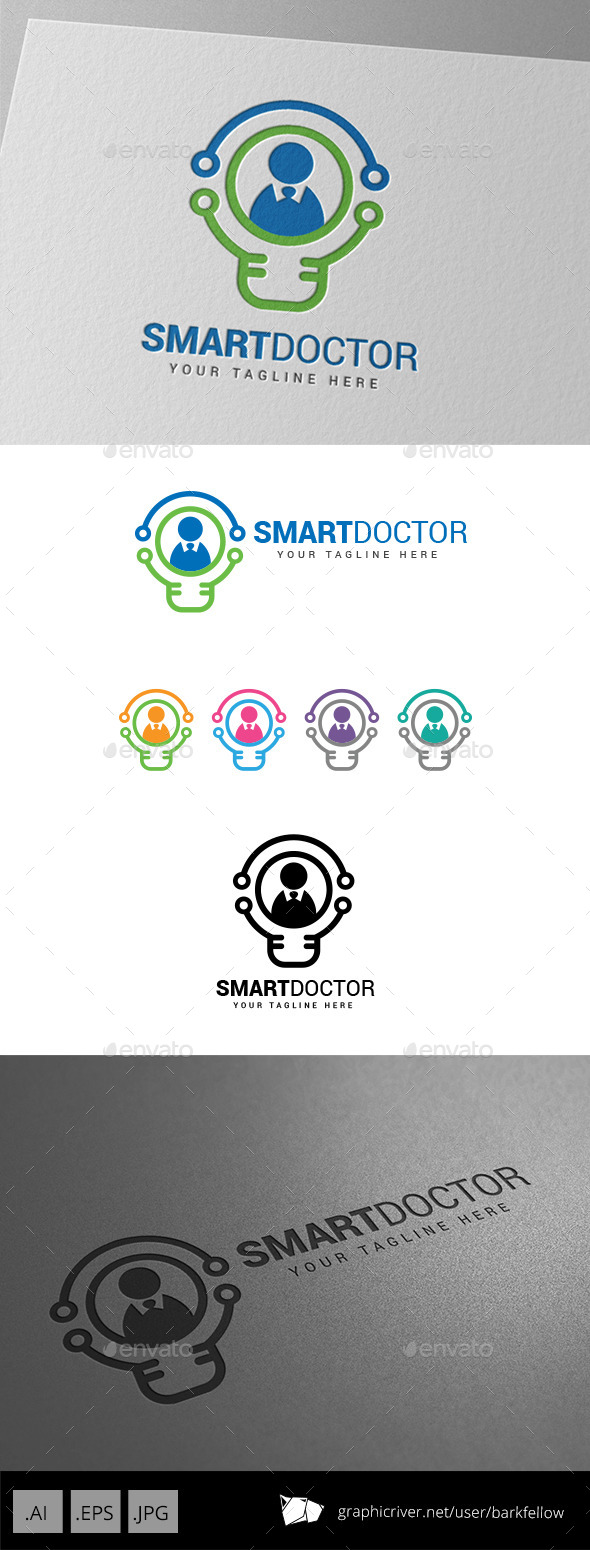 Smart Innovation Doctor Logo - Humans Logo Templates