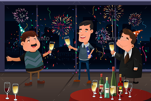 New Year Eve party indoor - New Year Seasons/Holidays