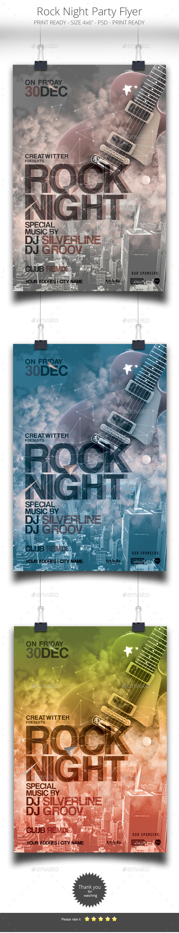 Rock Night Flyer - Concerts Events
