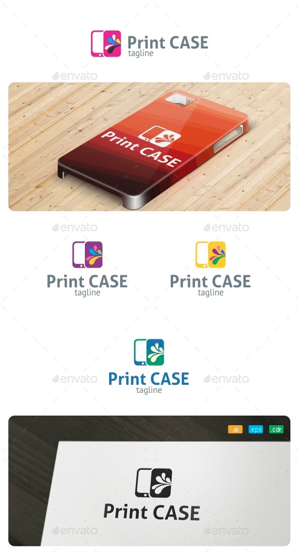 Print Case Logo - Objects Logo Templates