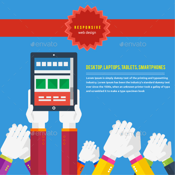 Responsive Web Design Concept - Technology Conceptual