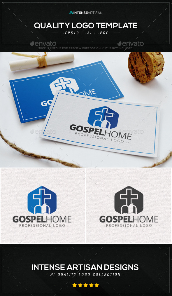 Gospel Home Logo Template - Symbols Logo Templates