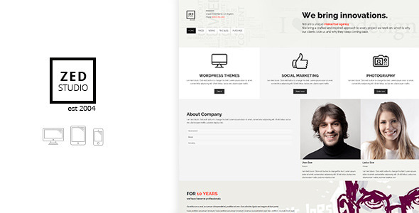 ZED - Premium Portfolio and Business Theme - Portfolio Creative
