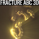 Fractured Gold 3D Alphabet And Social Icons - VideoHive Item for Sale