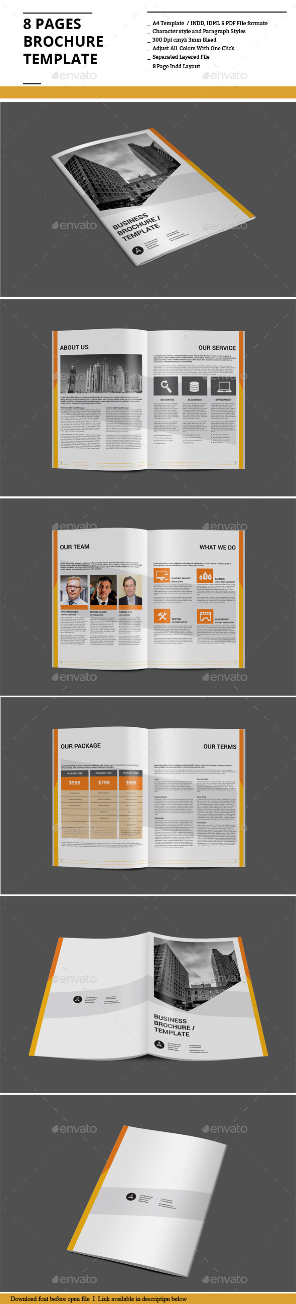 8 Pages Brochure Template - Corporate Brochures