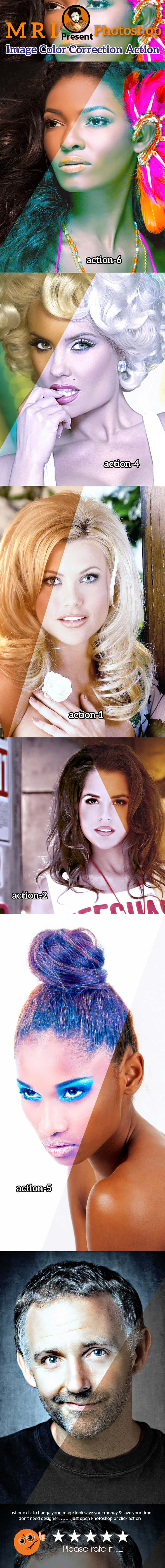 Image Color Correction - Actions Photoshop