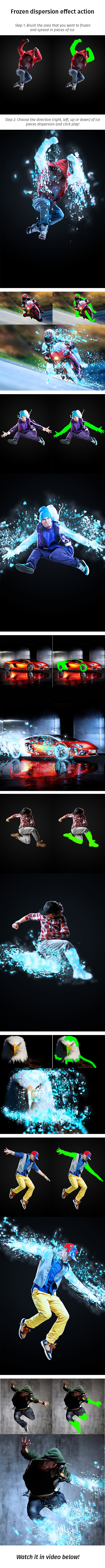 Frozen Dispersion Effect Action - Photo Effects Actions