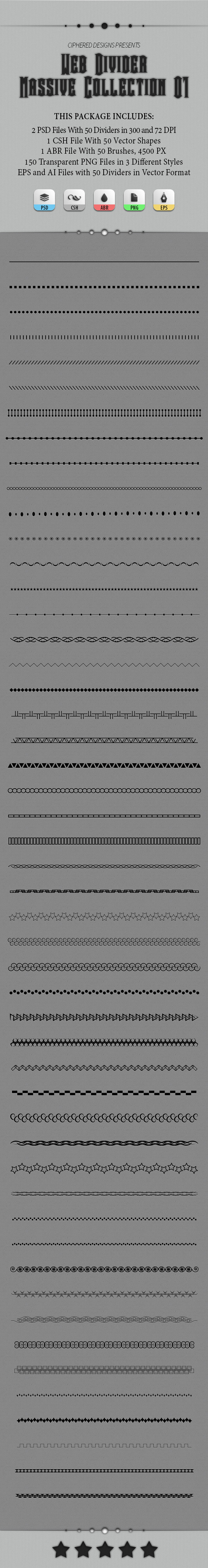 Web Divider - Massive Collection 01 - Add-ons