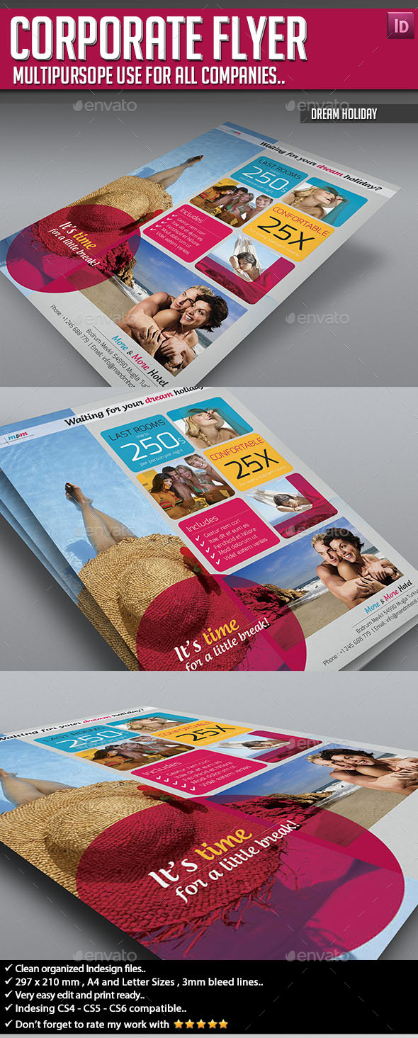 Corporate Flyer - Dream Holiday - Corporate Flyers