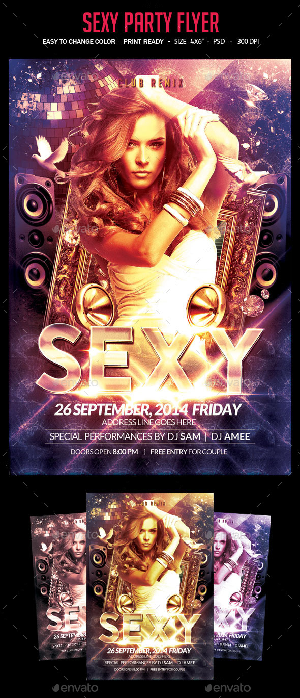 Sexy Night Party Flyer - Clubs & Parties Events