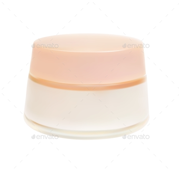 Face Cream Isolated on White Background Vector Ill - Objects Vectors