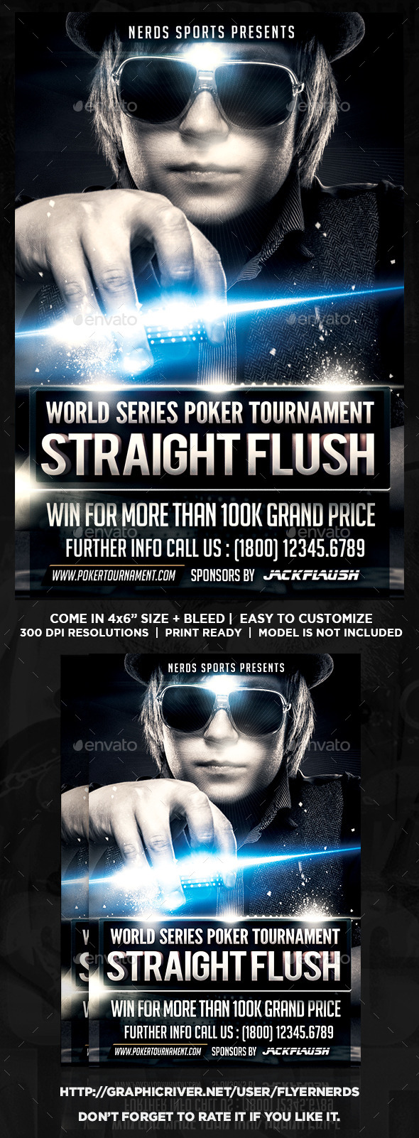 Poker Tournament Flyer - Sports Events