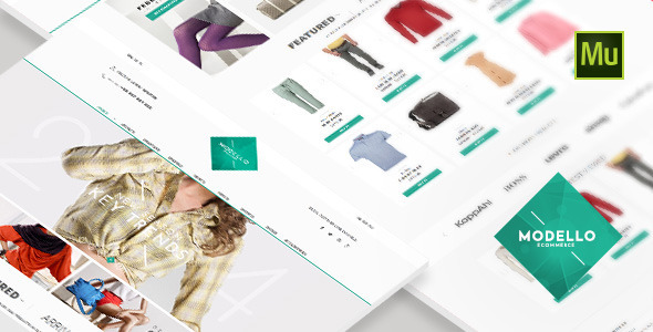 Modello - eCommerce Muse Template - eCommerce Muse Templates