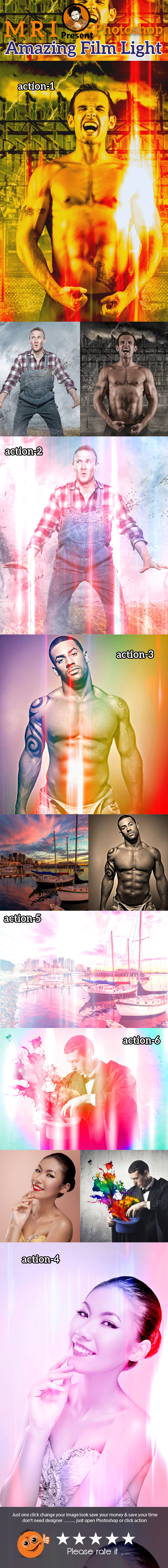 Amazing Film Light Action - Actions Photoshop