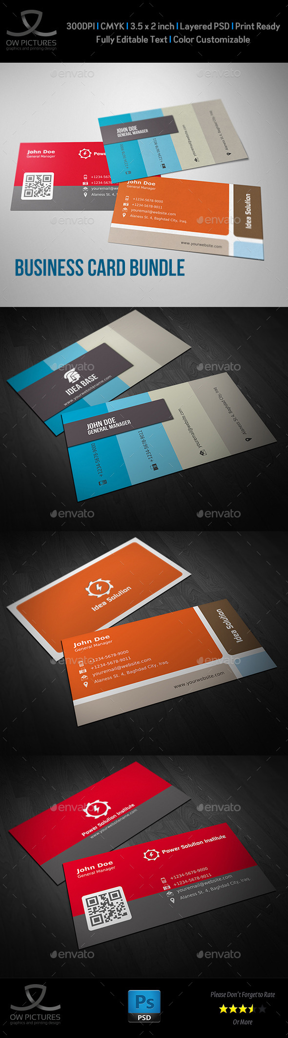 Corporate Business Card Bundle Vol.5 - Corporate Business Cards