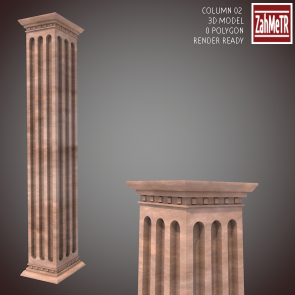 Column 02(3D Model) - 3Docean 9101997