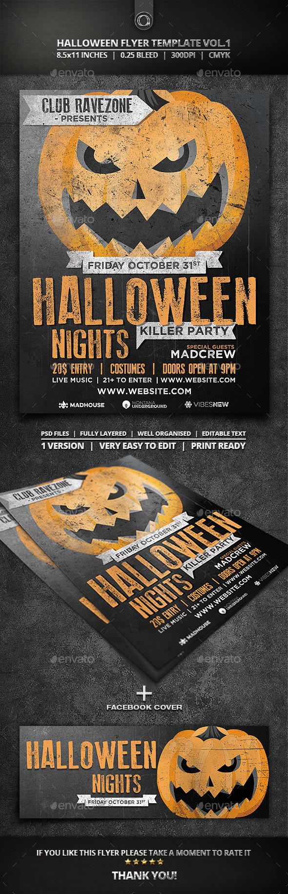 Halloween Flyer Template Vol.1 - Events Flyers