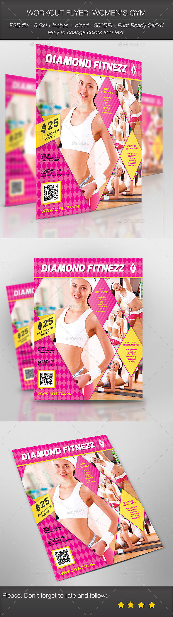 Workout Flyer: Women's Gym - Sports Events