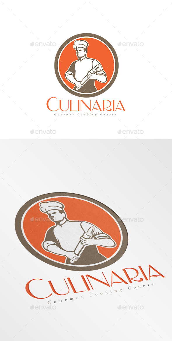 Culinaria Cooking Course Logo - Humans Logo Templates