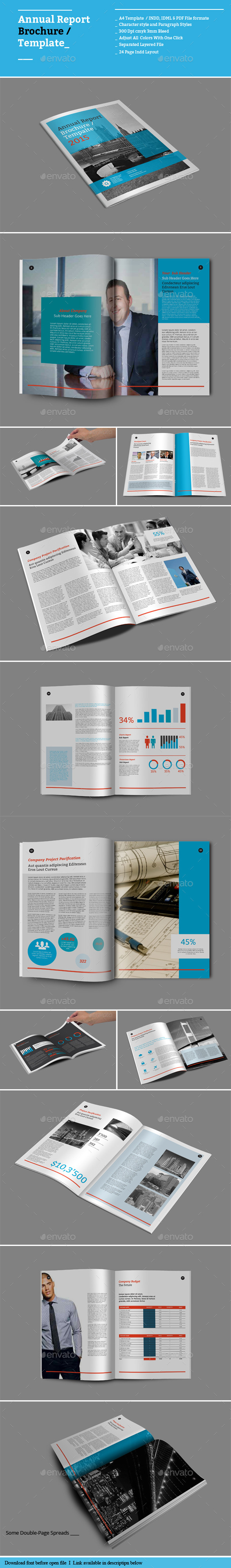 Annual Report Brochure Templates - Informational Brochures