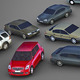 10 Low Poly City Cars Pack