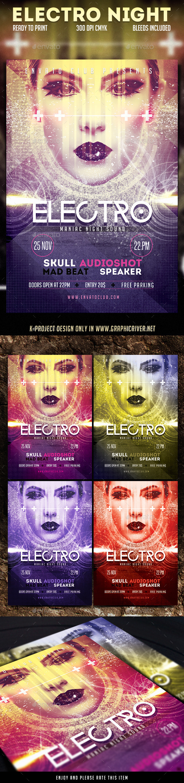 Electro Night Flyer - Clubs & Parties Events