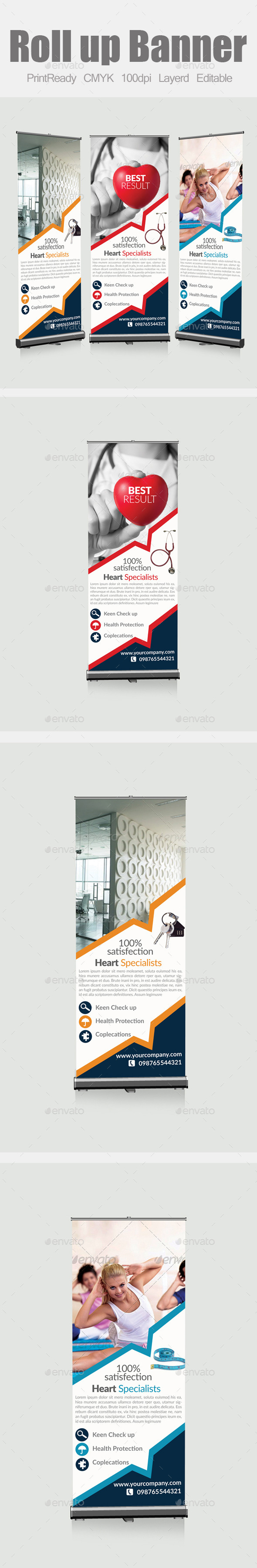 Multi Purpose Roll Up Banners - Signage Print Templates