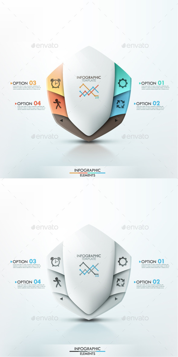 Modern Infographic Options Banner (2 Items) - Infographics