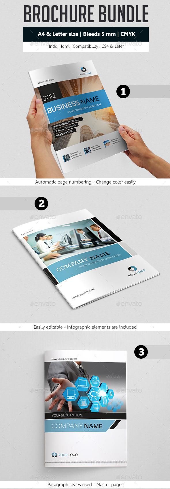 Business Brochure Template Bundle - Corporate Brochures