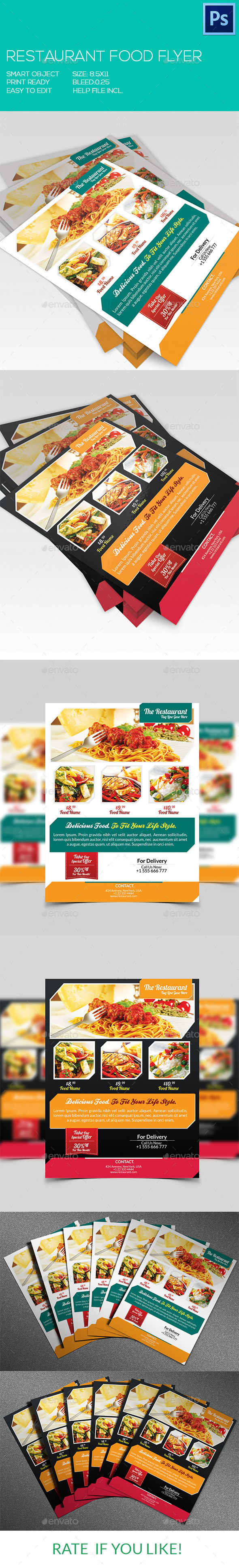 Restaurant Food Flyer - Restaurant Flyers