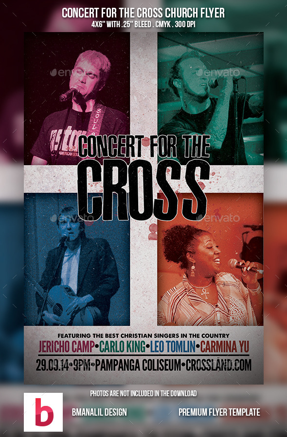 Concert for the Cross Church Flyer - Church Flyers