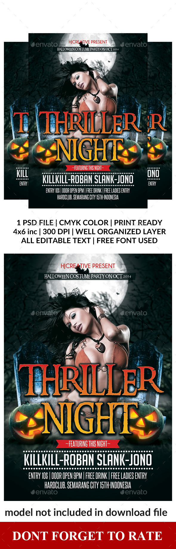Halloween Poster Flyer Template Vol. 3 - Clubs & Parties Events