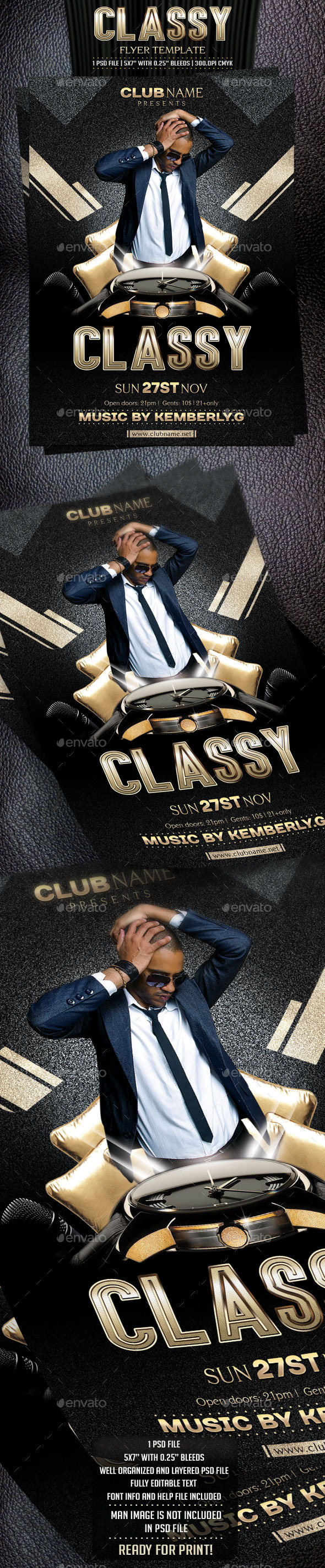 Classy Flyer Template - Clubs & Parties Events
