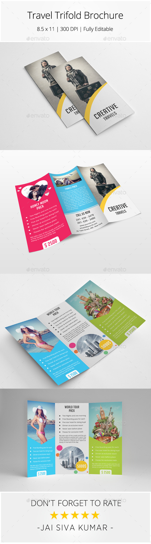Travel Trifold Brochure - Catalogs Brochures