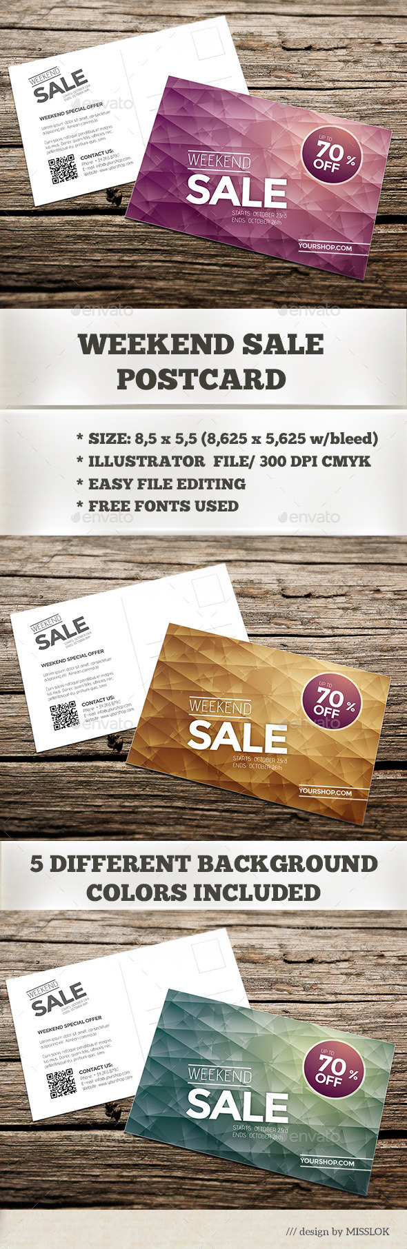 Diamonds Weekend Sale Postcard / Mailer - Commerce Flyers