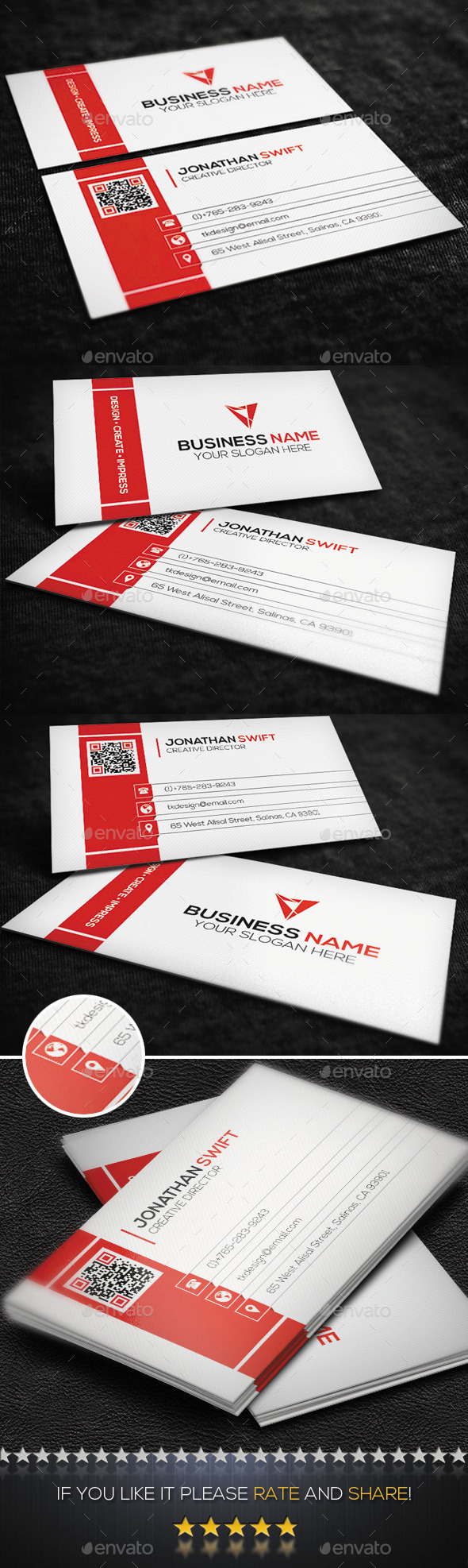 Corporate Business Card No.02 - Corporate Business Cards