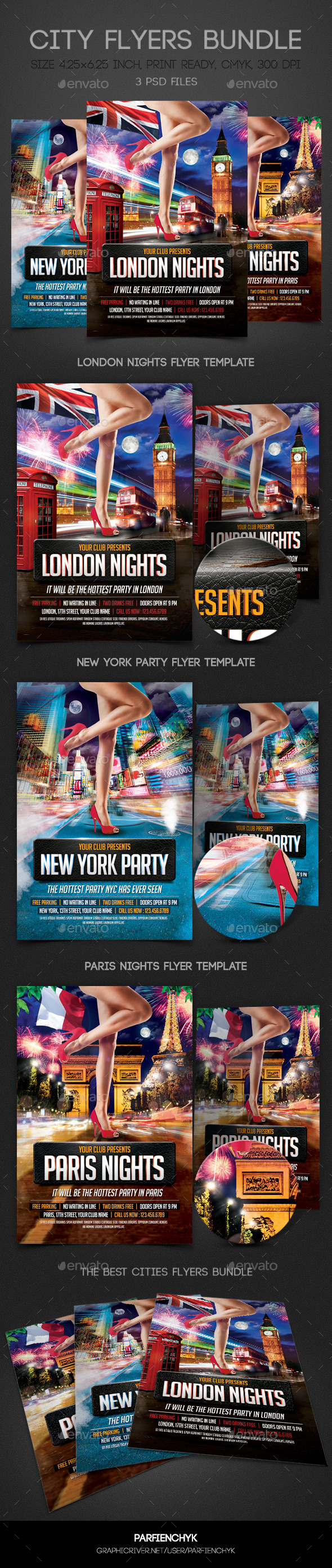 City Flyers Bundle - Clubs & Parties Events