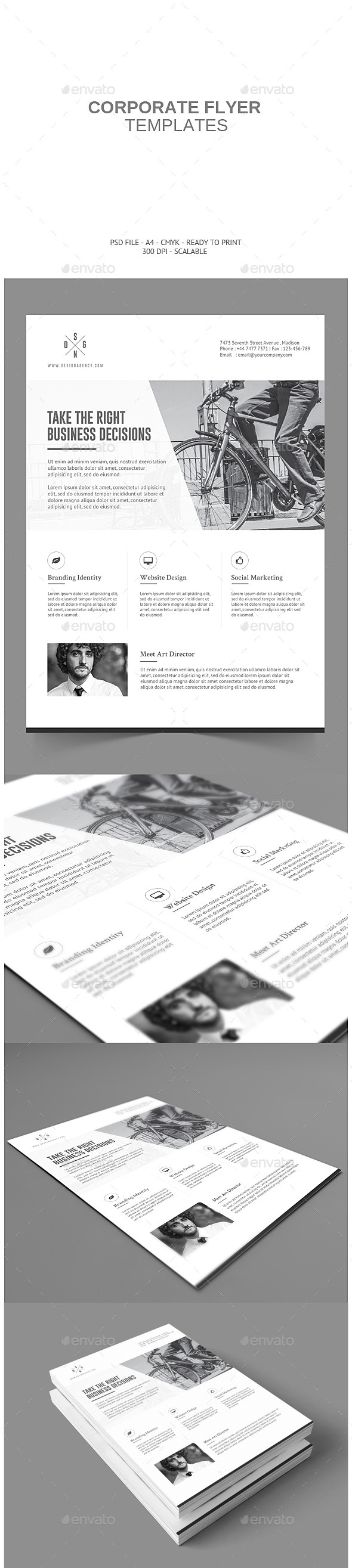 Minimalistic Corporate Flyer - Corporate Flyers