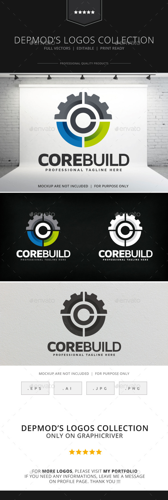 Core Build Logo - Abstract Logo Templates
