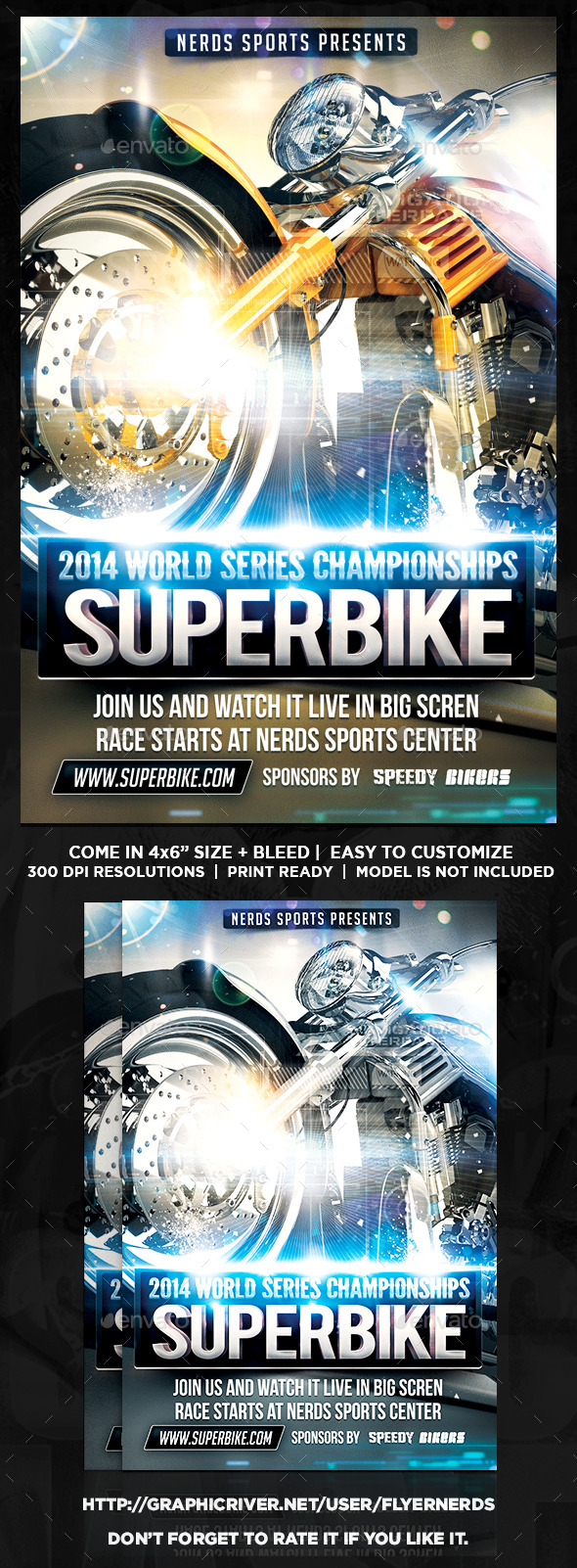 Superbike Series Flyer - Sports Events