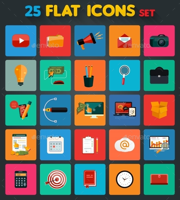 Business Items Icons - Technology Conceptual