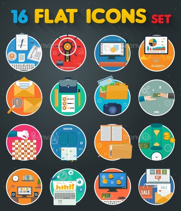 Office Items Icons - Concepts Business