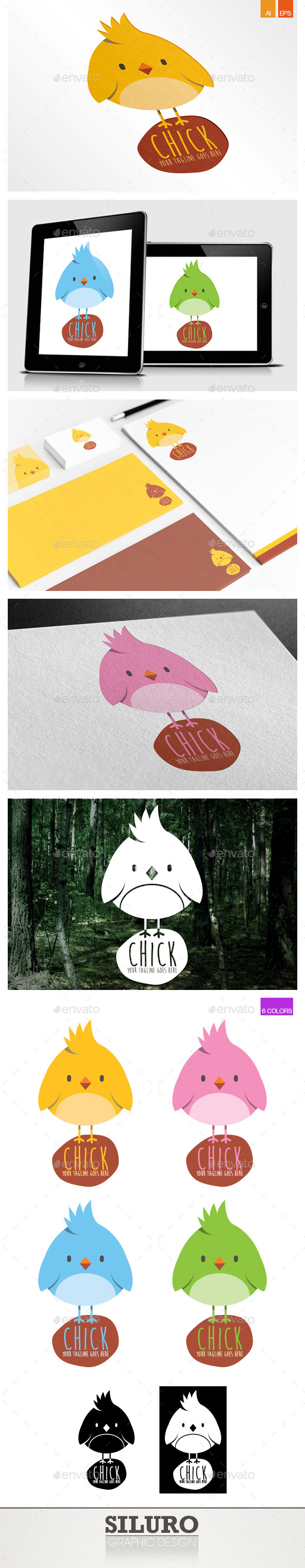 Chick Logo - Animals Logo Templates