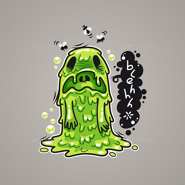 Cartoon Nausea Monster - Monsters Characters