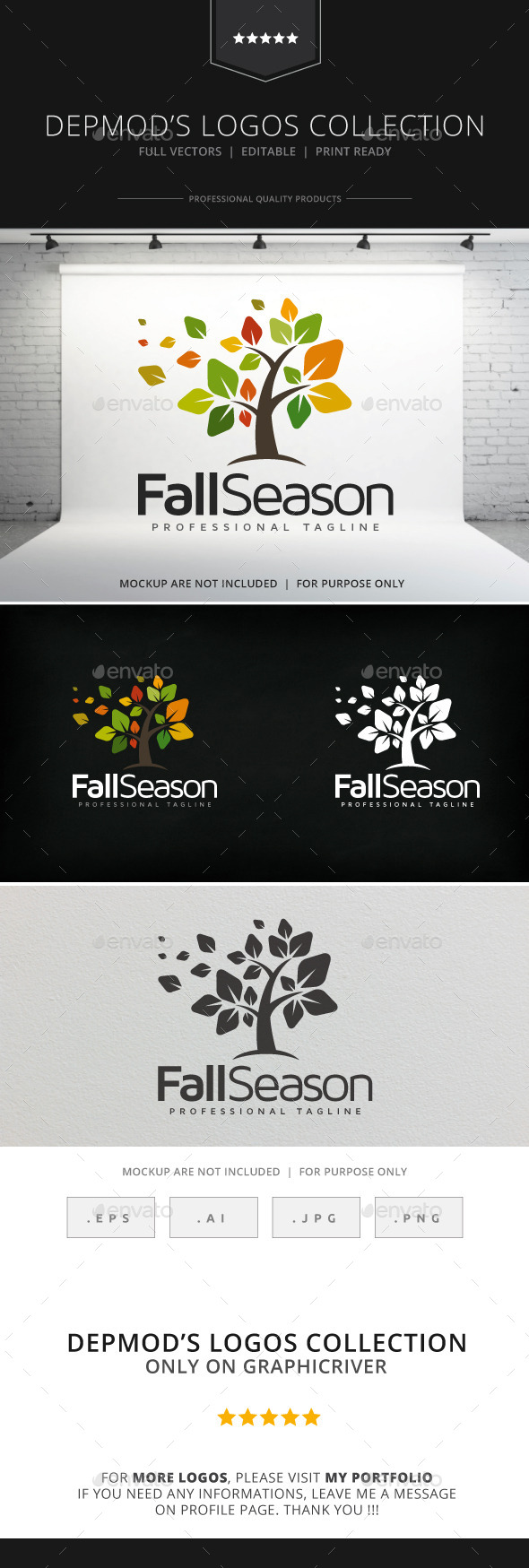 Fall Season Logo - Nature Logo Templates